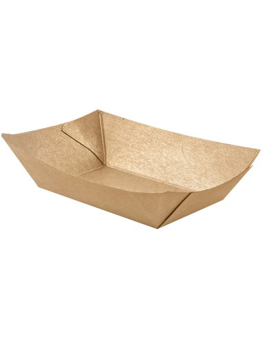 150 Vaschette A Barchetta In Carta Per Fritti - 13.5 X 10.6 X 4.5 Cm